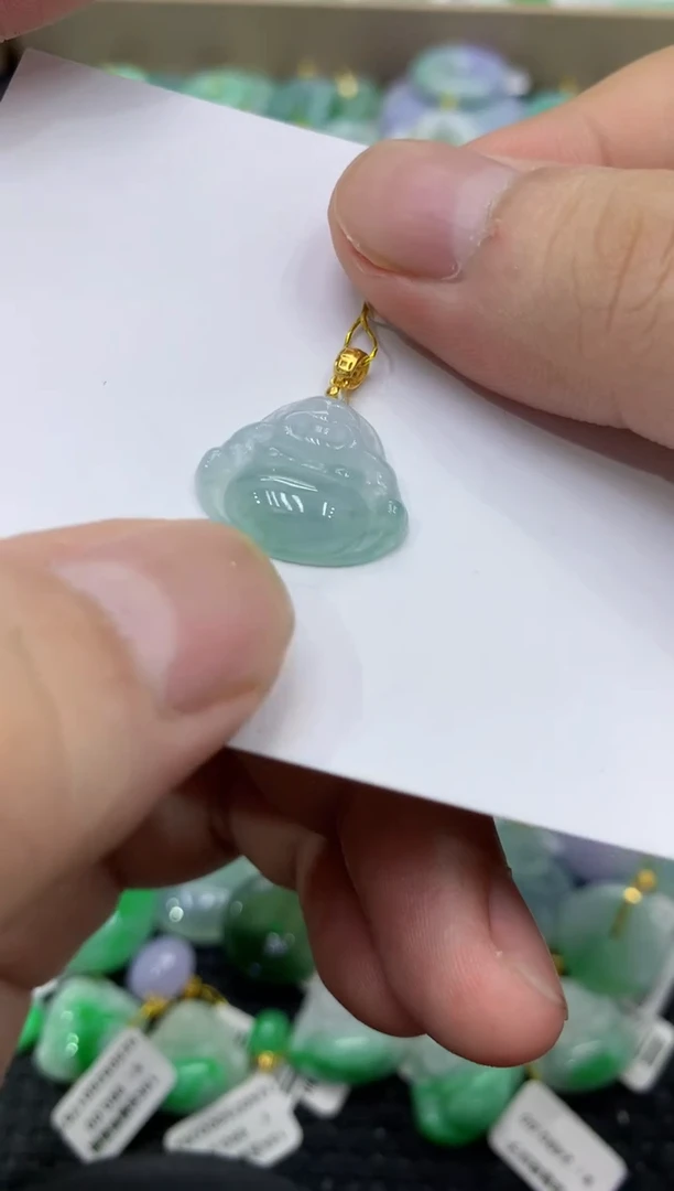 颈饰未镶嵌翡翠天然缅甸翡翠A货