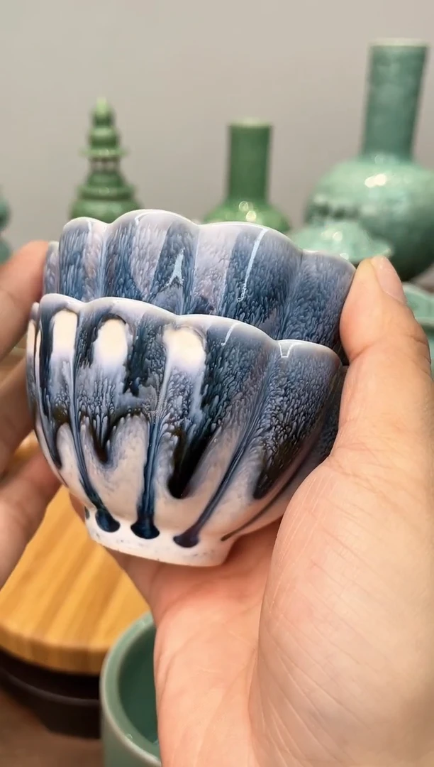 2个 特价福利 微瑕 慧仙青瓷