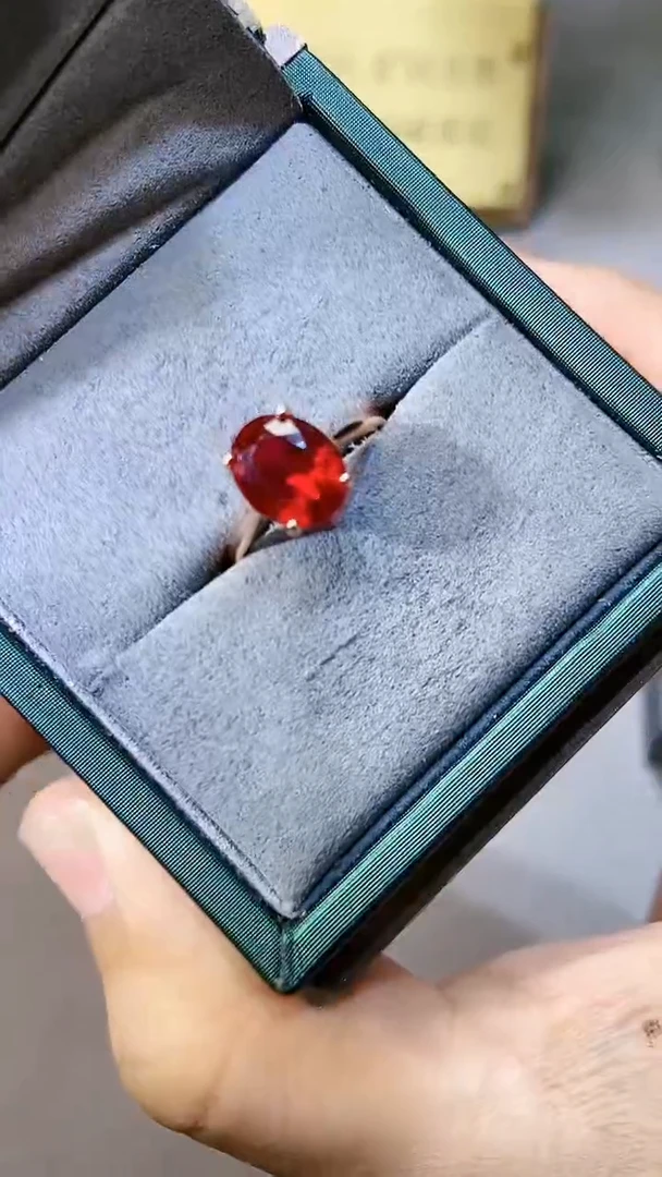 【闪购商品】红宝石戒指银S925镶嵌651