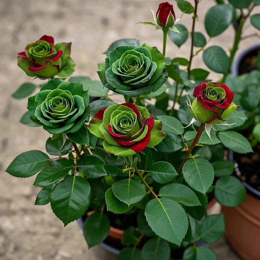 苏格红绿【稀有品种】云南直发绿植花卉玫瑰花老桩苗浓香型花苗盆栽