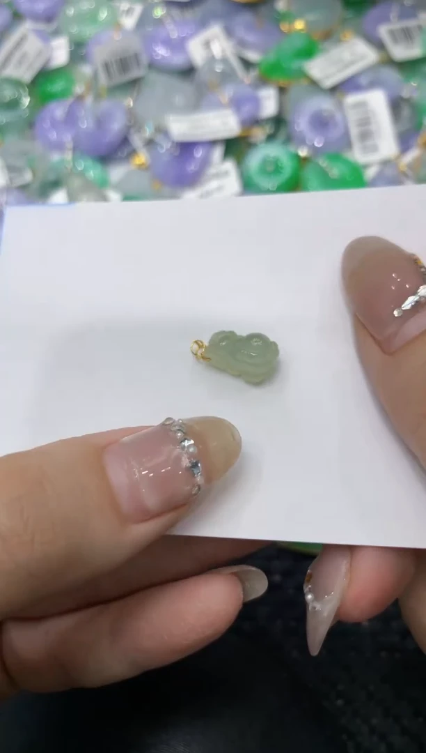 【闪购商品】翡翠颈饰18K金镶嵌2222222222