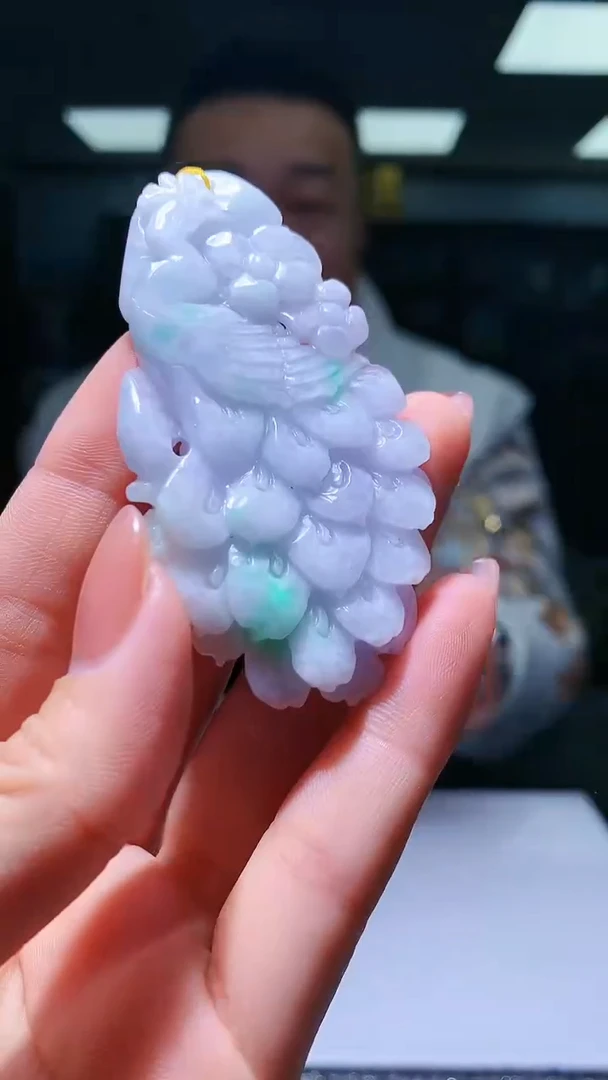 【闪购商品】定制翡翠未镶嵌1052hm-毛货挂件17