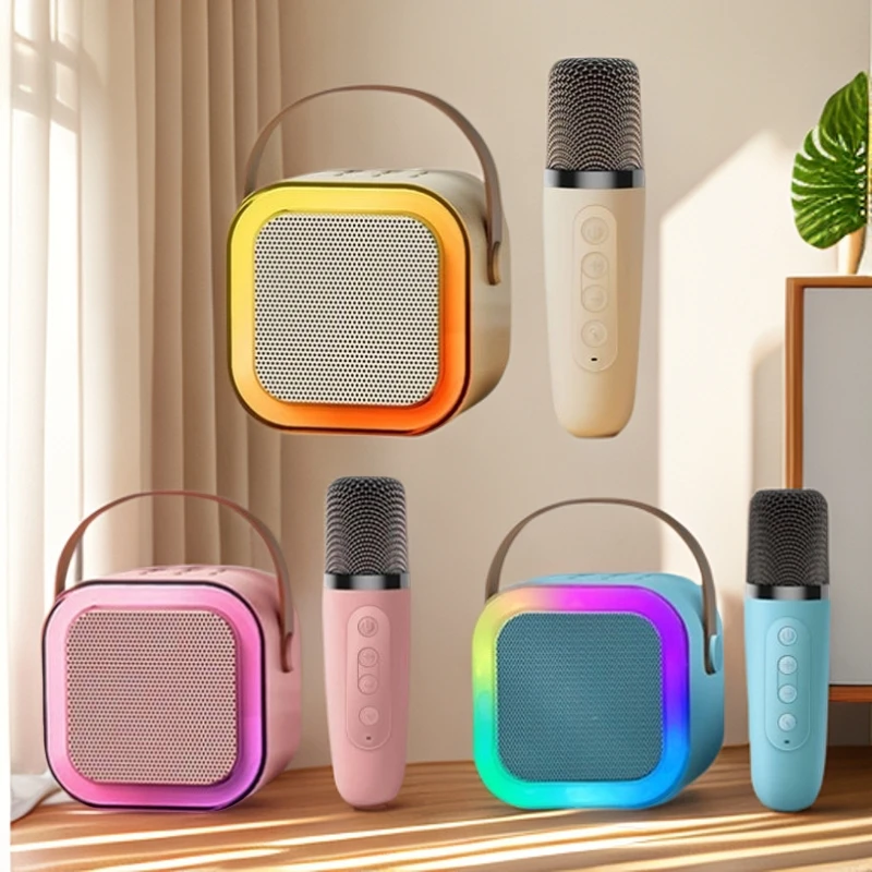 单麦麦克风一体话筒全民k歌家用颜色随机