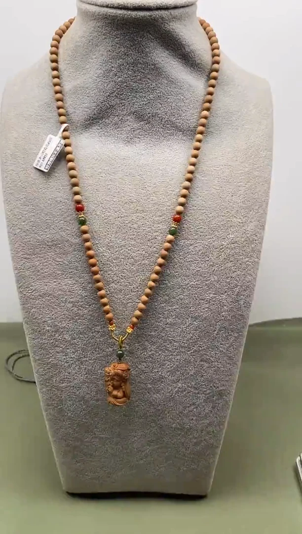 檀香木印度老山檀香扎西拉姆0.6脖挂