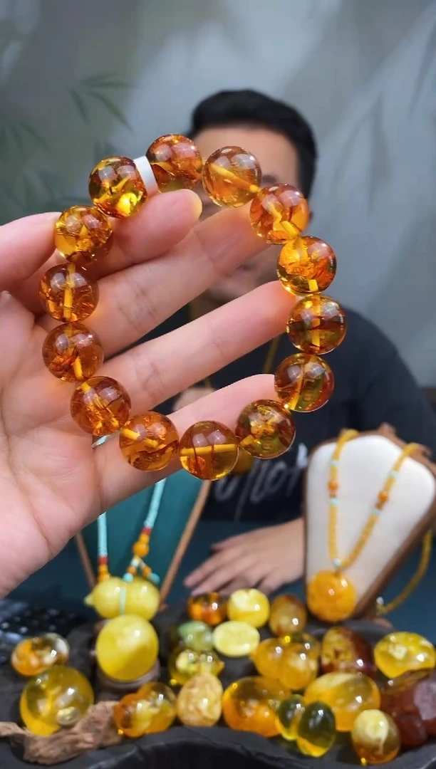 裸石琥珀未镶嵌15mm+基地发货 一物一证 顺丰包邮