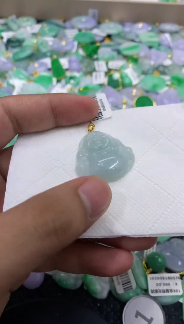 颈饰未镶嵌翡翠天然缅甸翡翠A货