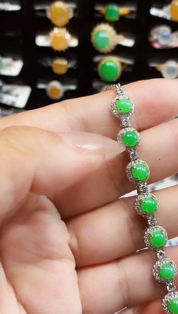 银S925镶嵌戒指翡翠2751