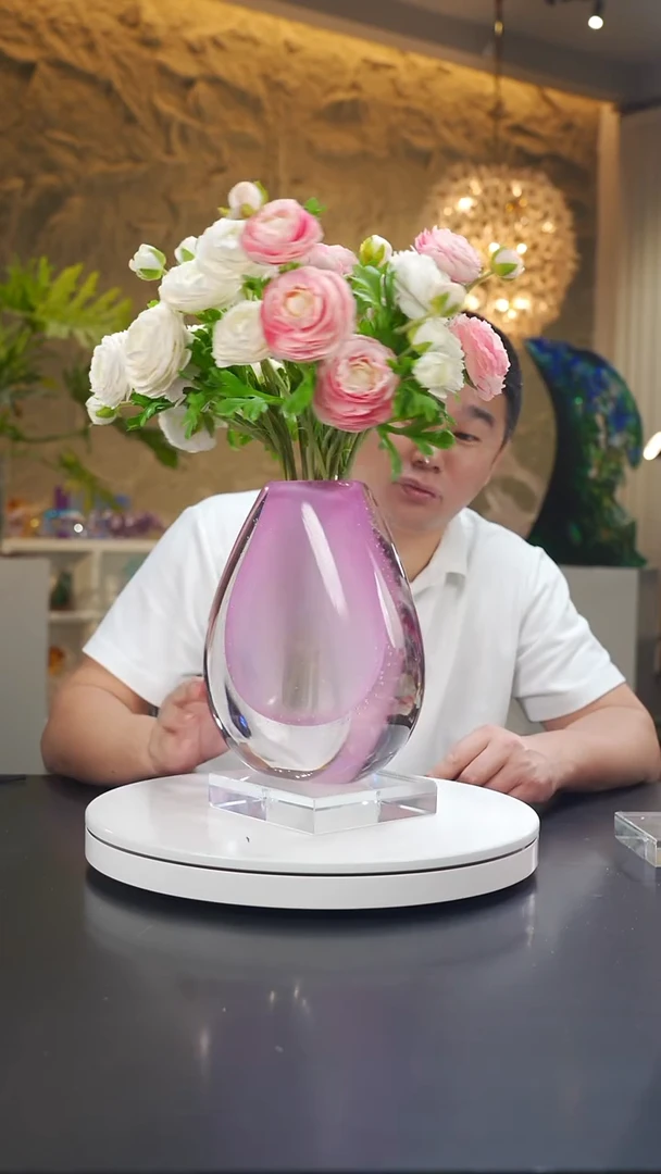 琉璃金粉色设计款花器