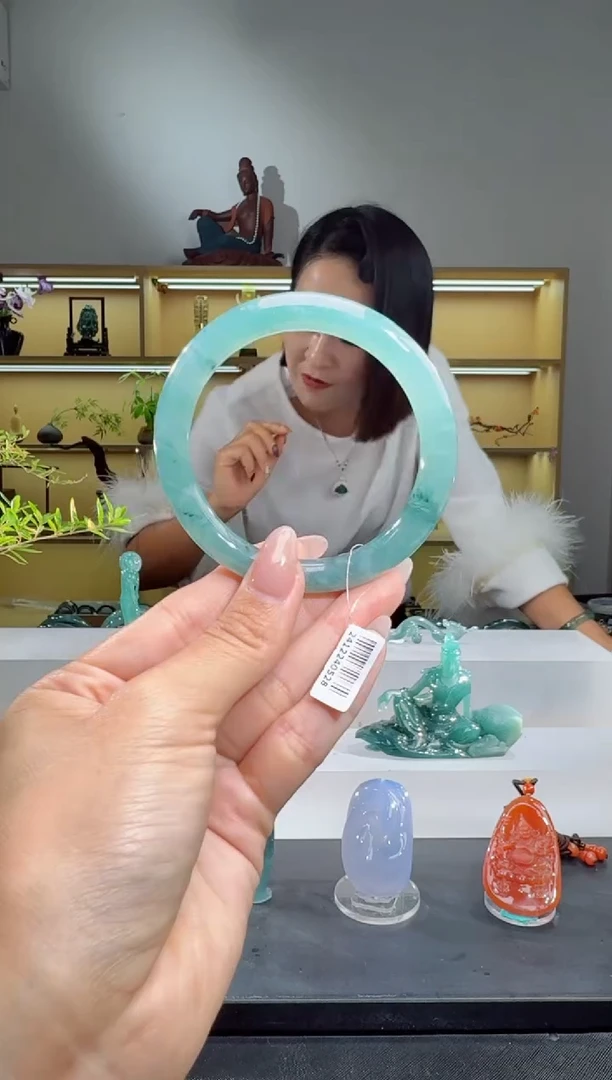 未镶嵌手镯翡翠57圈