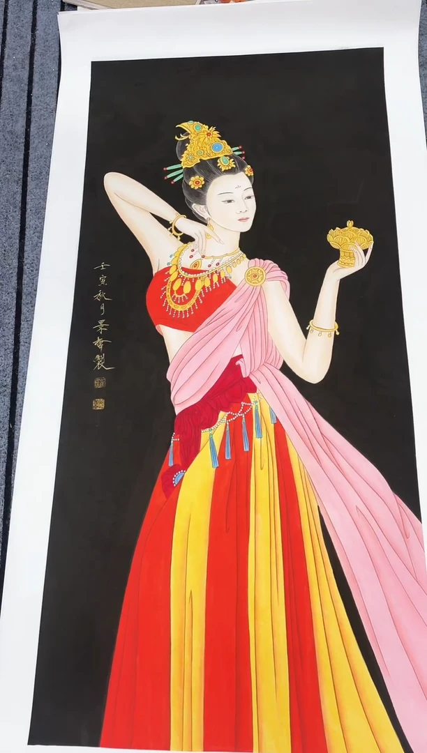 精品国画人物作品