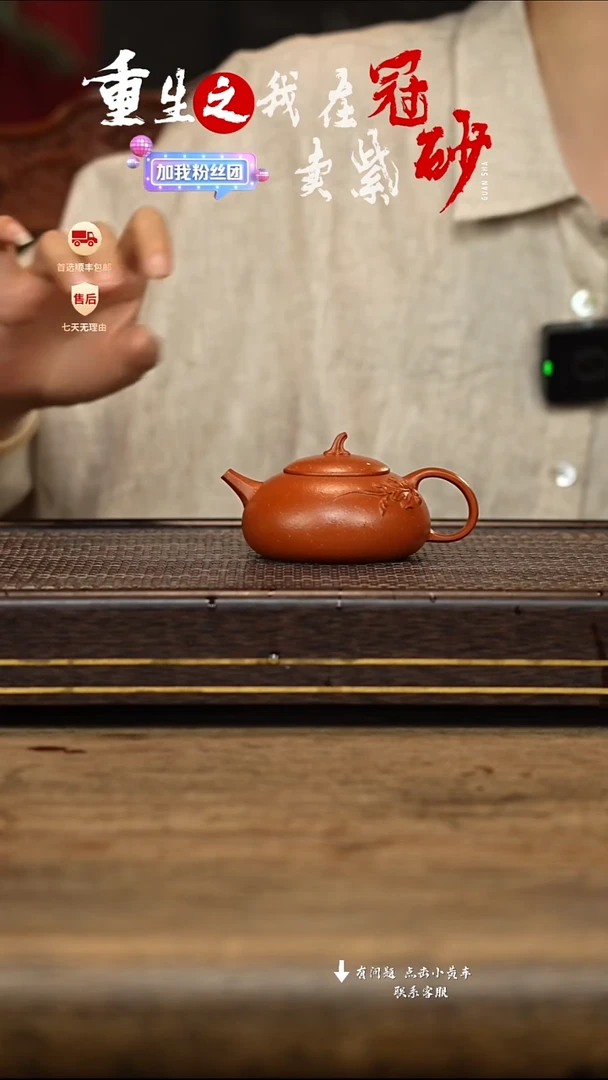 茶壶紫砂冠砂茶器15