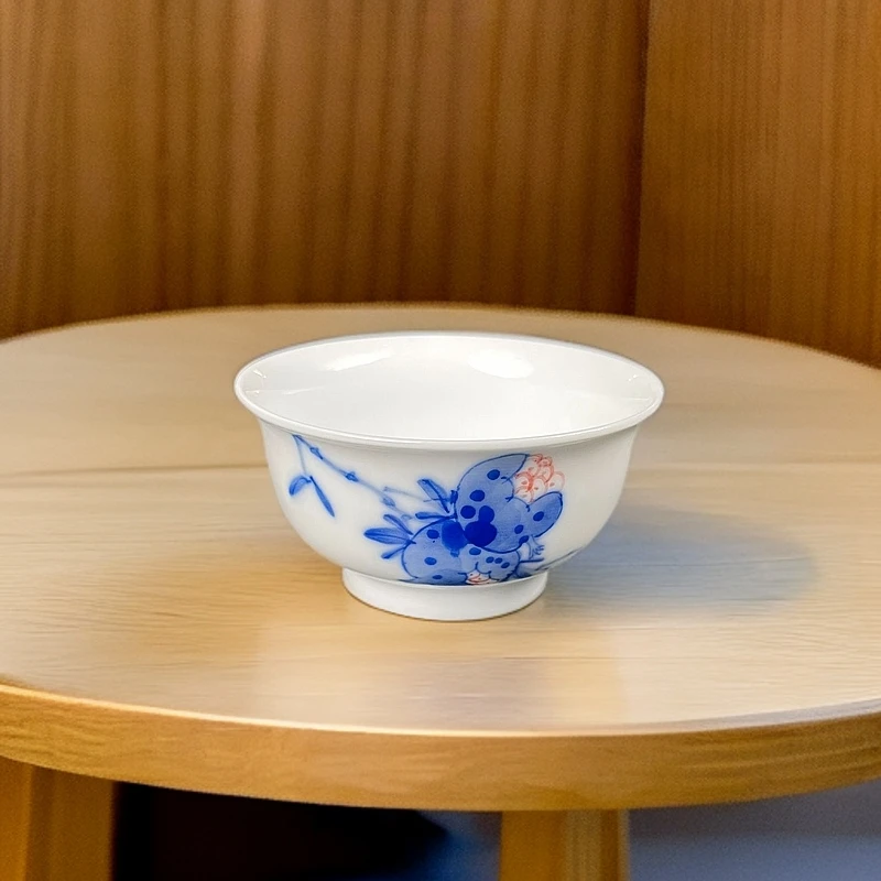 E03【人间瓷画】青花主人杯