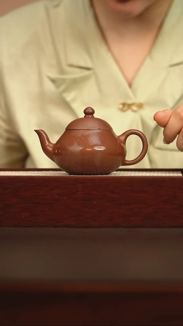茶壶紫砂梨形 130cc 原矿紫泥