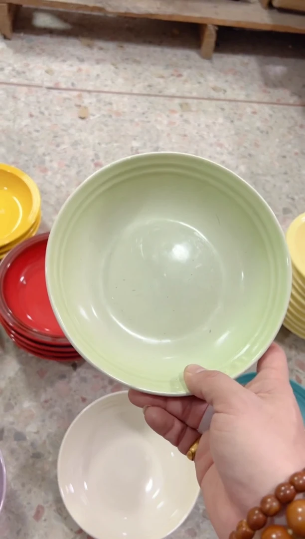 【闪购商品】碟微瑕---7英寸燕麦---芥末绿