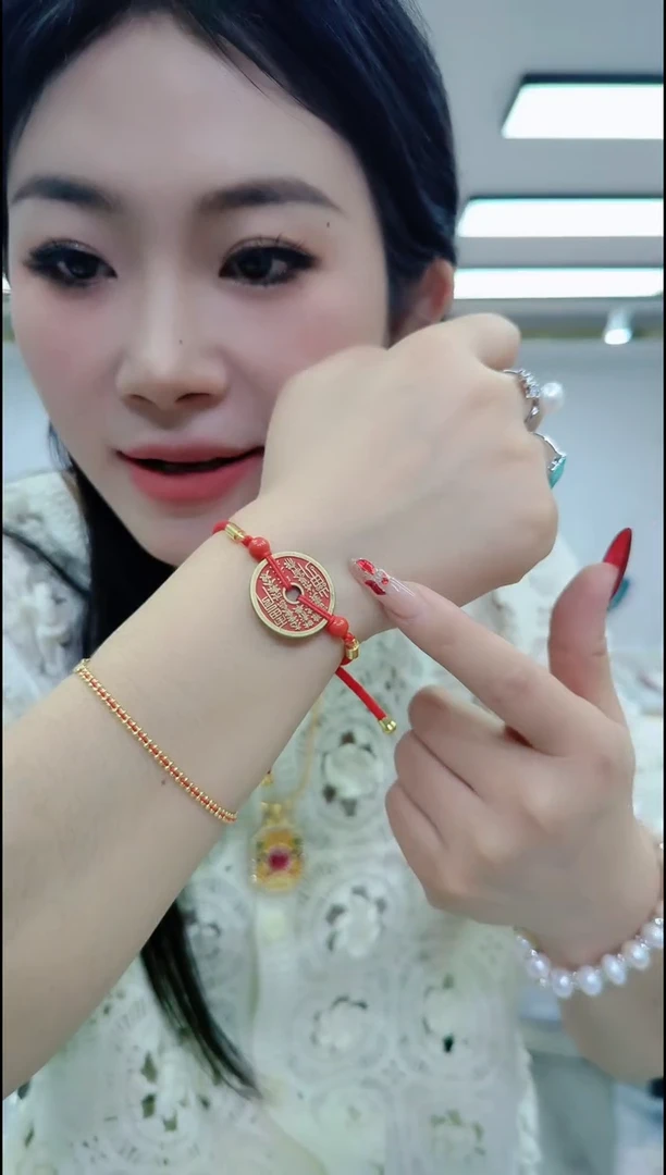 【闪购商品】香榧木2510山鬼花钱手绳