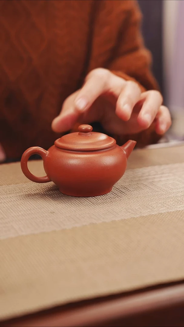 原矿红清水光速紫砂壶9