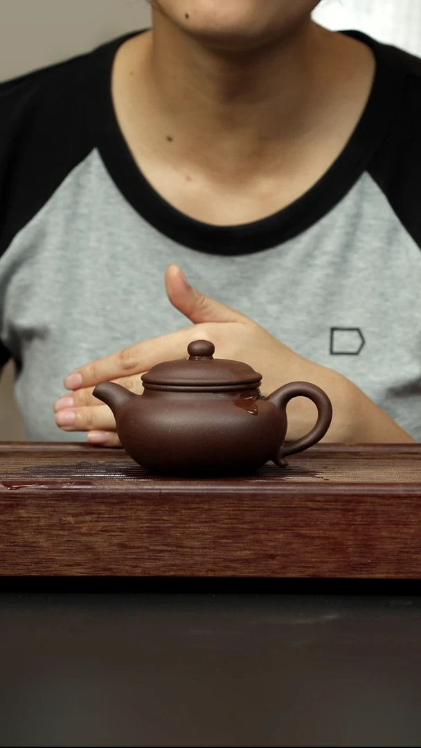 紫砂茶壶老紫泥 仿古