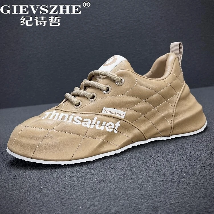 纪诗哲男鞋透气舒适潮流运动鞋男款百搭时尚老爹鞋轻奢软底休闲鞋