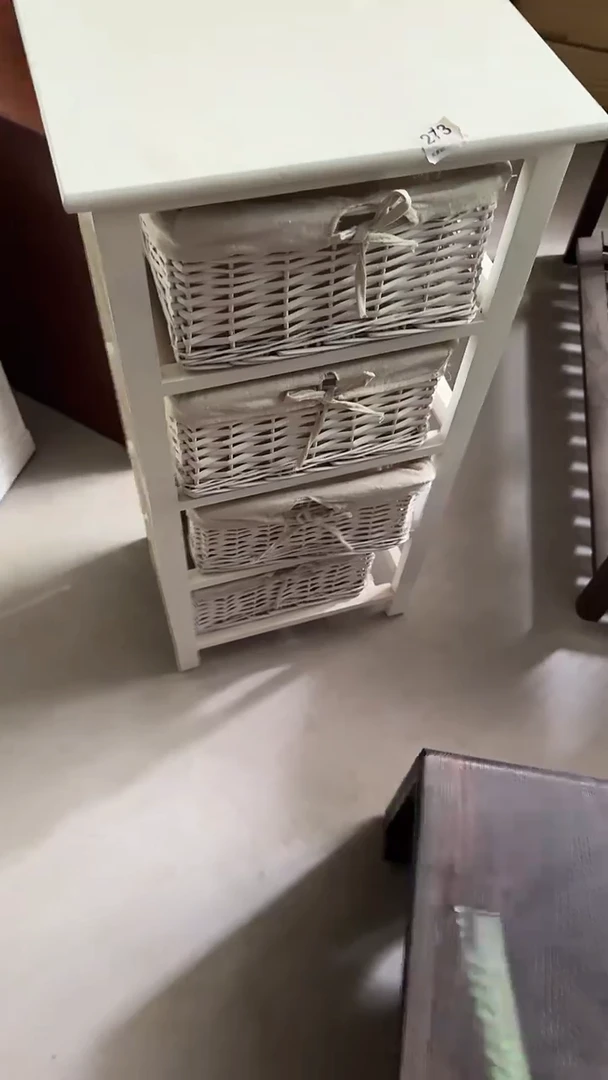 样品单品孤品柳编4抽外贸斗柜微瑕