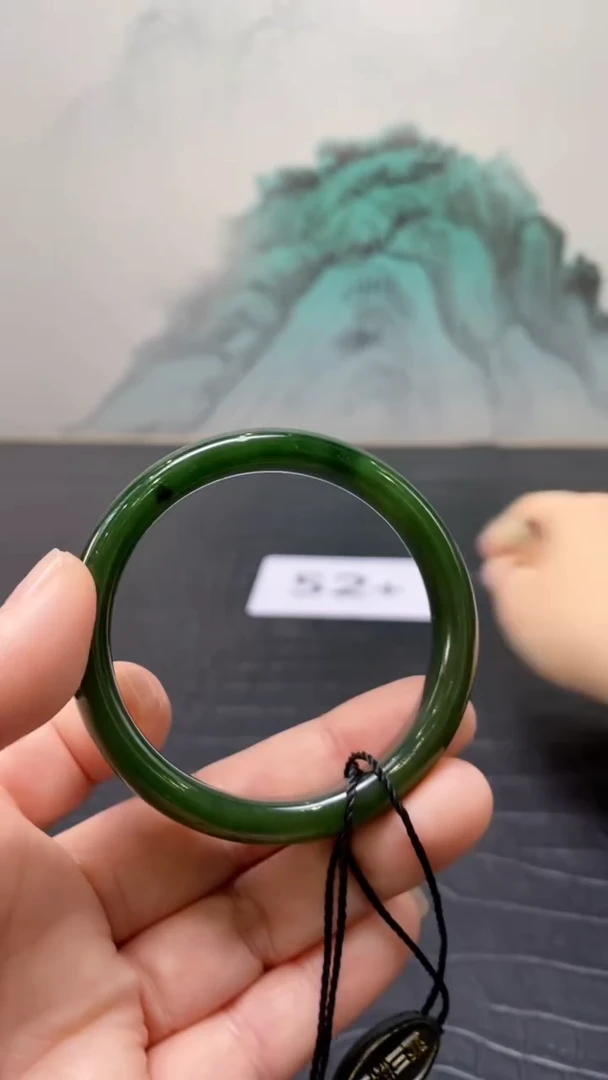 未镶嵌手镯和田玉（碧玉）佰*52+
