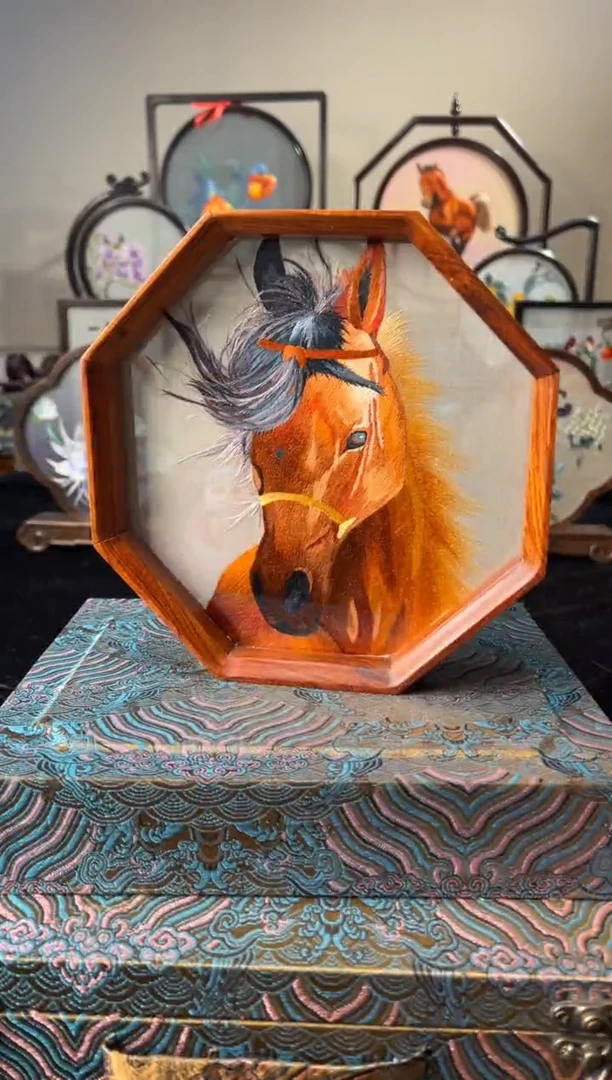 刺绣纯手工非遗苏绣绣摆件