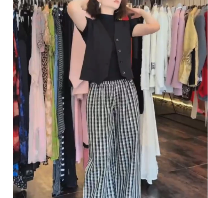 2025春季新款网红同款洋气气质韩版潮流马甲打底衫裤子洋气YYaci
