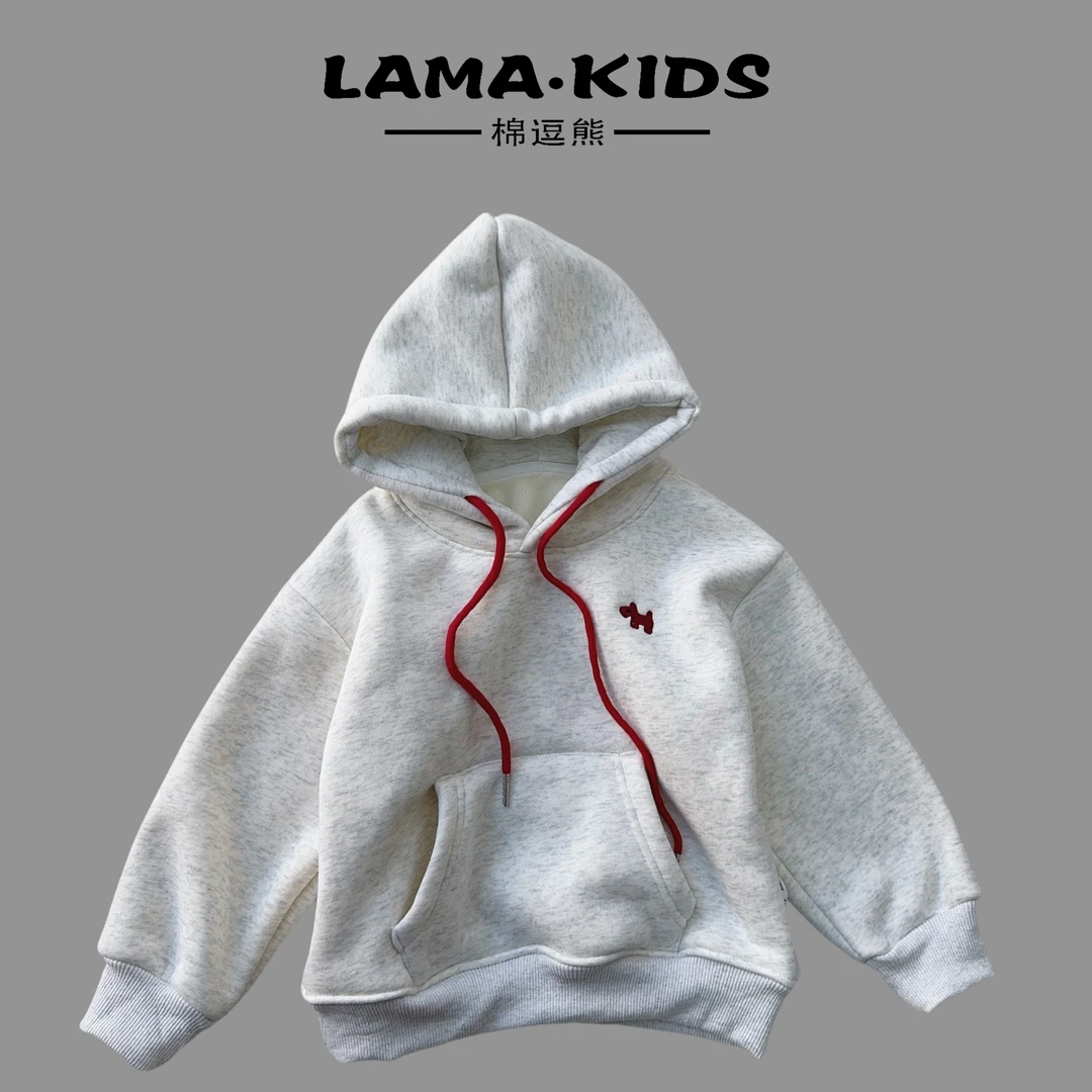 【棉逗熊冬款】男童韩版冬季休闲中大童百搭卫衣-12556
