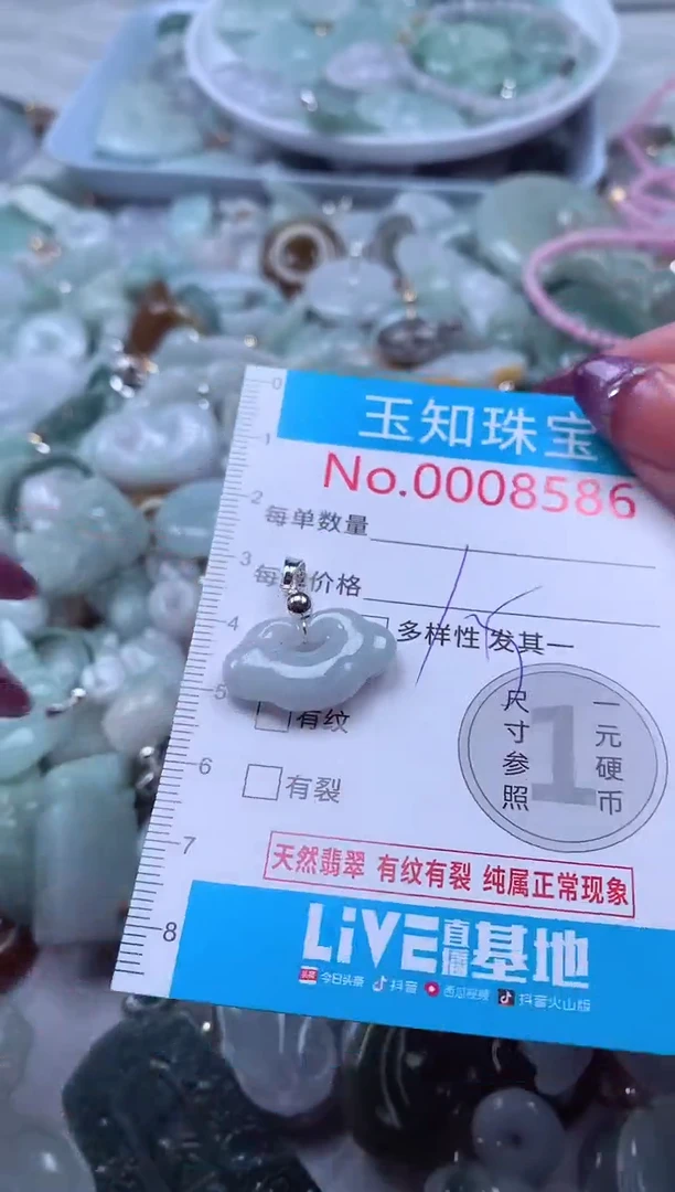 翡翠未镶嵌吊坠(不含链)8586