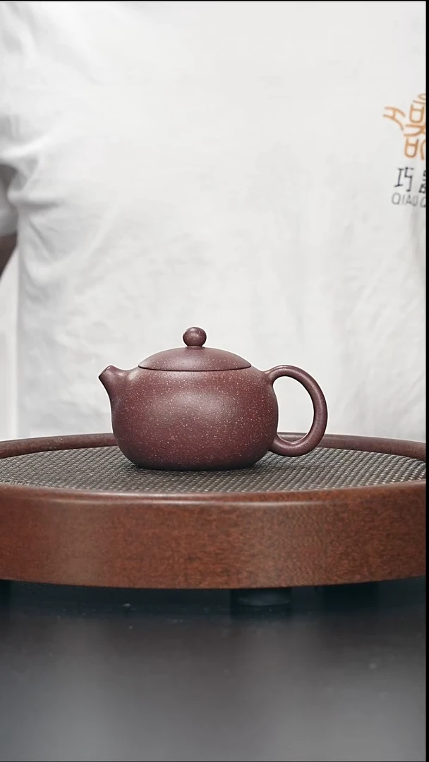茶壶紫砂西施-紫玉金砂-全手工无添加-200cc（完美品）