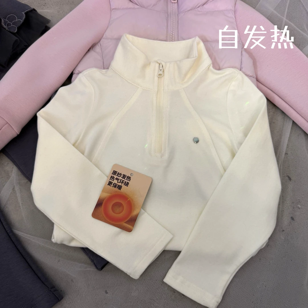 D2563T小立领内搭澳绒自发热打底T恤