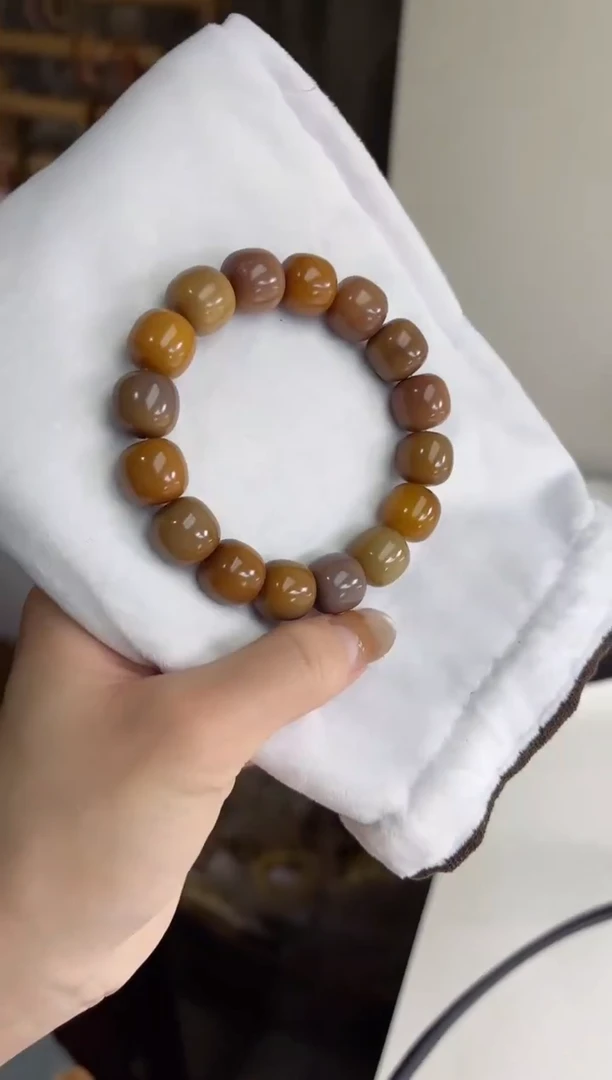 手串菩提根/象牙果沐s61紫美人干磨桶珠12*14mm手串