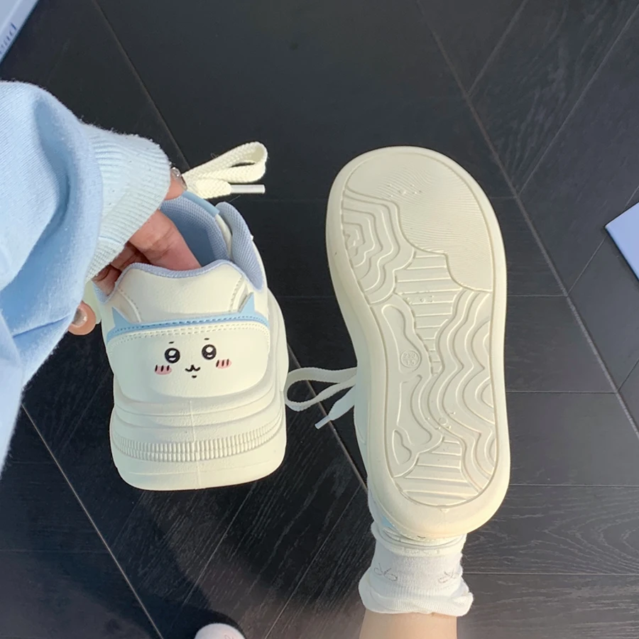 人本可爱猫咪德训鞋女秋季2025新款软底百搭休闲鞋高级感板鞋女