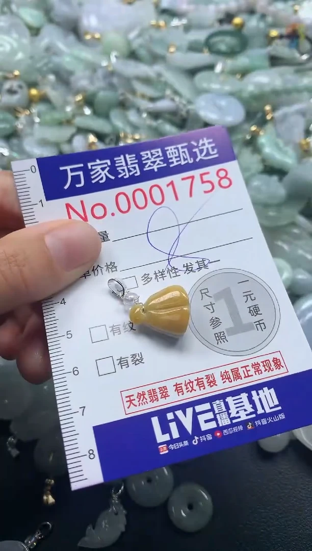 吊坠(不含链)未镶嵌翡翠1758