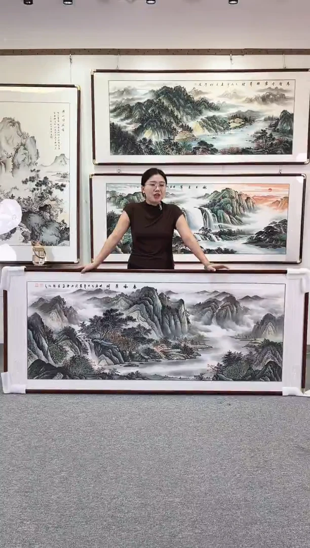国画纯手绘208x86春和景明