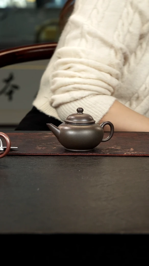 茶壶紫砂娜**姐清水泥柴烧水平130cc