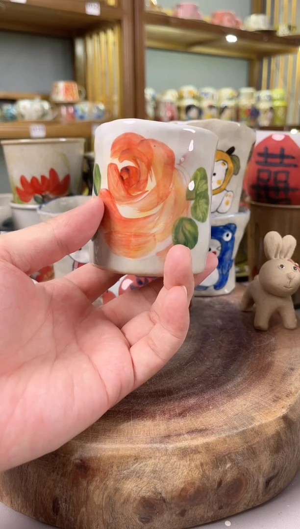 瓷片手绘高温釉下彩陶瓷