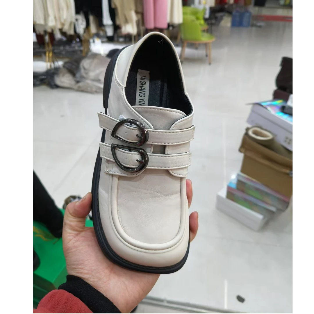 1211-13#春季新款休闲百搭英伦风一脚蹬乐福鞋