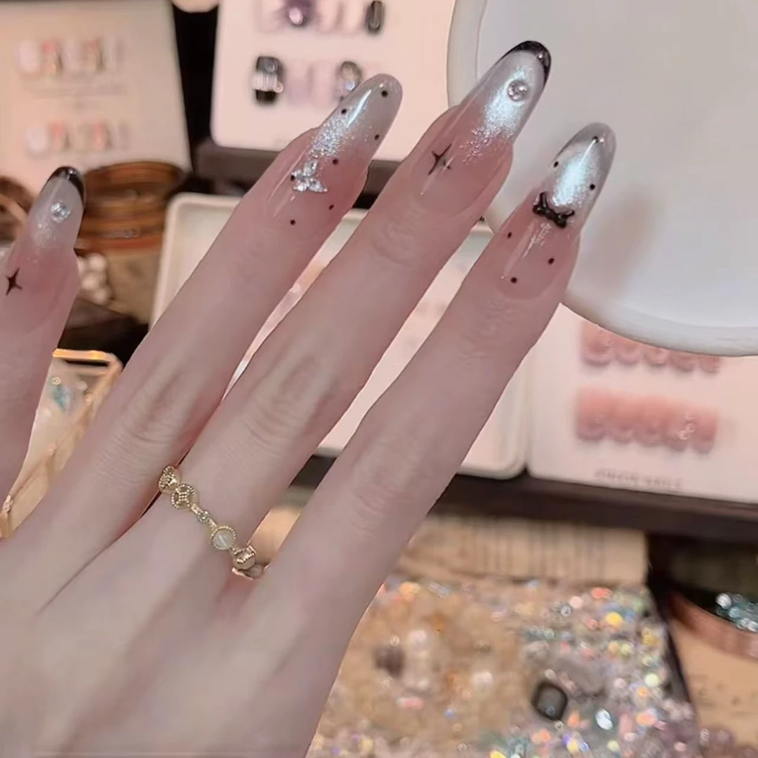 暗黑公主- painted clear bow 纯手工穿戴甲 10片装