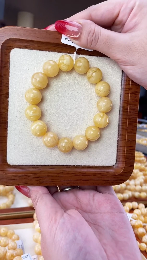 裸石蜜蜡未镶嵌手串