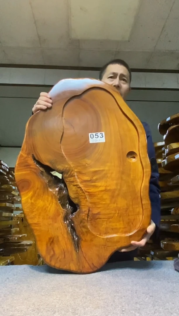 实木原木茶盘 一物一拍(不含配件）