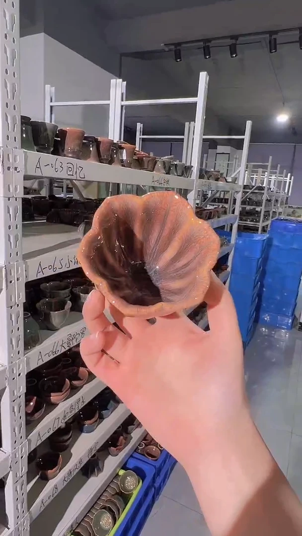 【闪购商品】杯【宜景窑天目釉红釉系列】洛神樱花