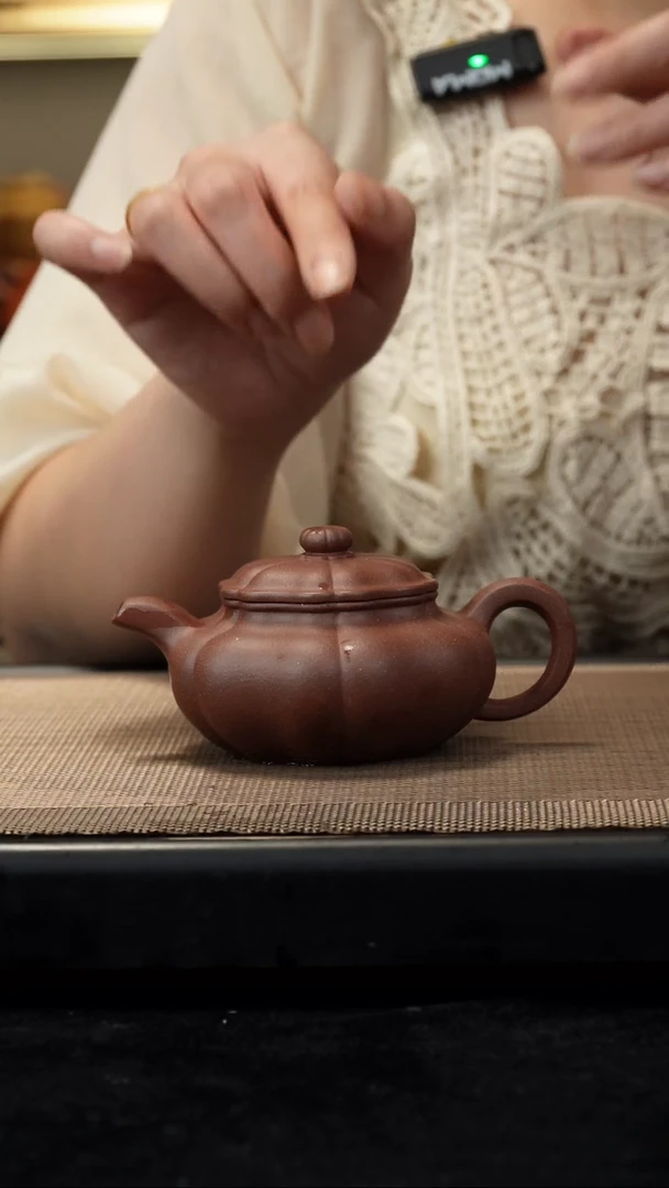 茶壶紫砂底槽清筋纹葵仿古165CC