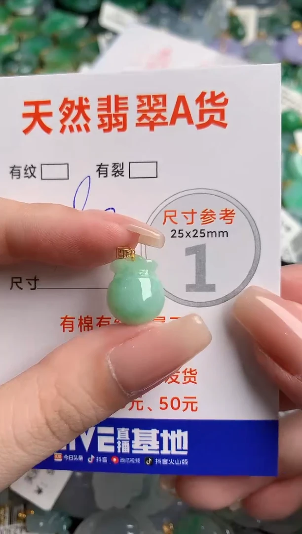 翡翠18K金镶嵌颈饰14006628