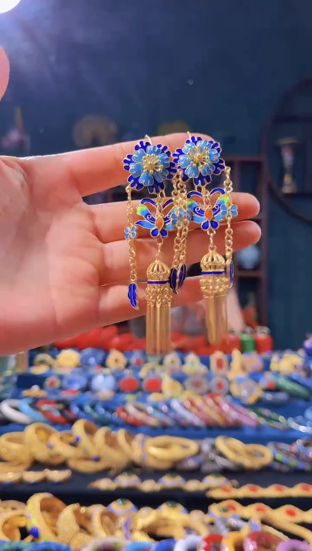 【闪购商品】非遗技艺 花丝耳环