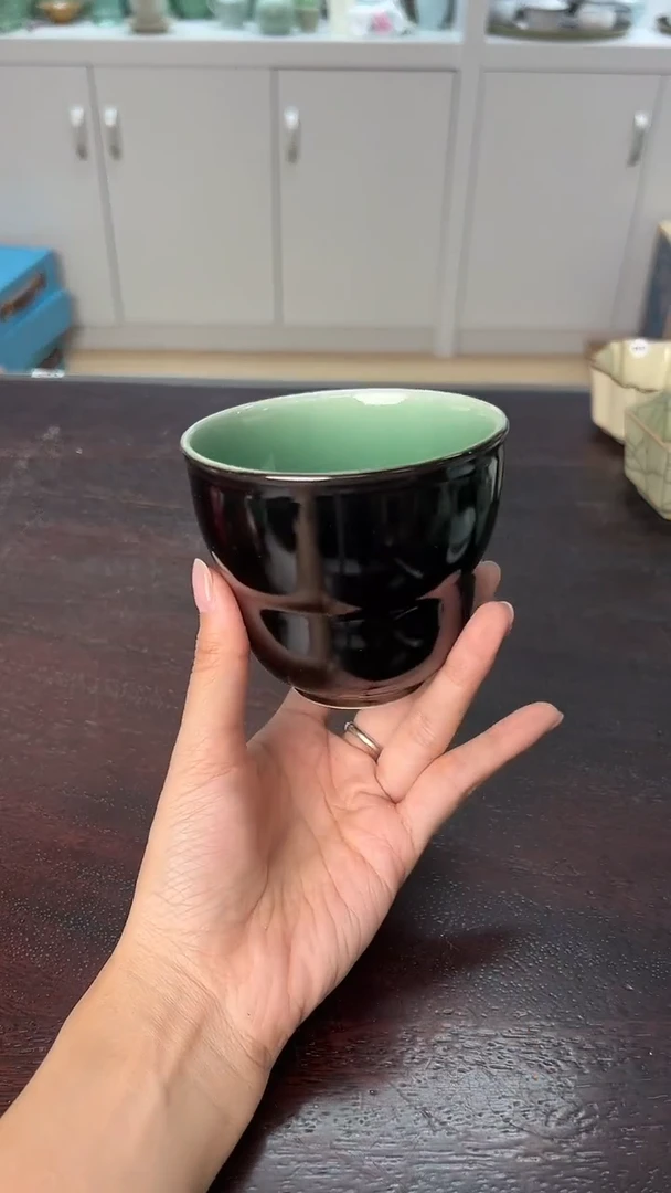 龙泉云间青瓷小米茶器