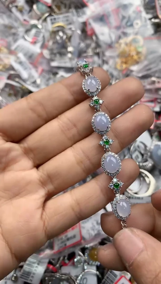 银S925镶嵌戒指翡翠14              6