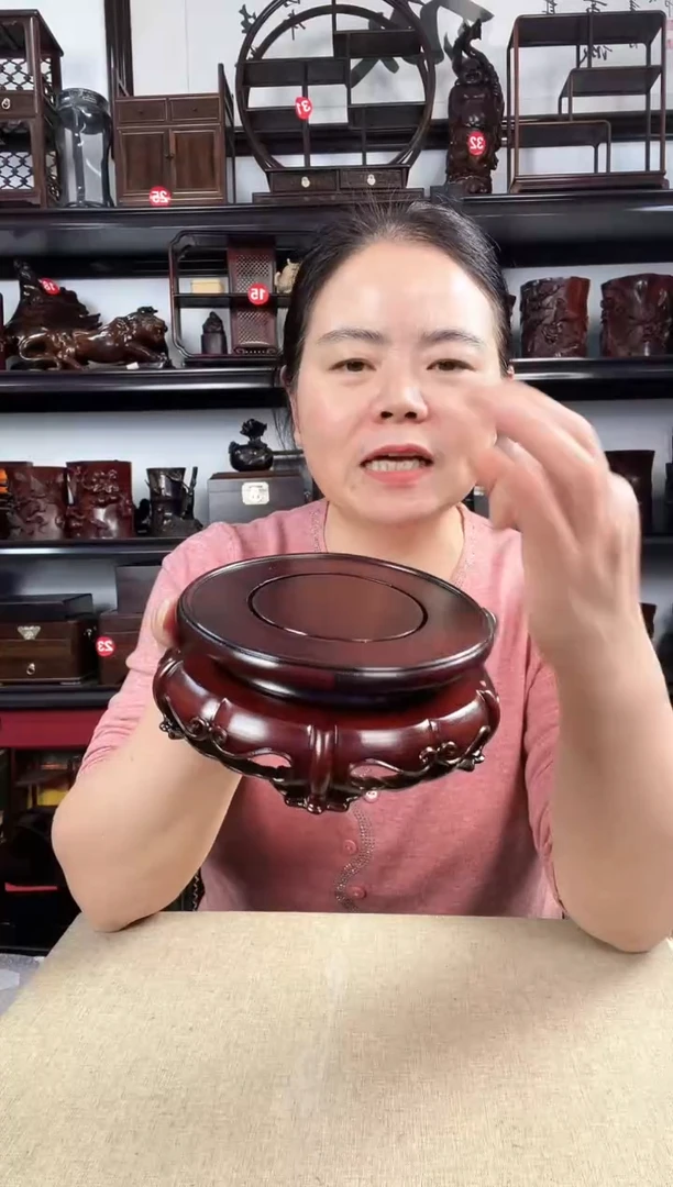 木新红圆1老李红木工艺品