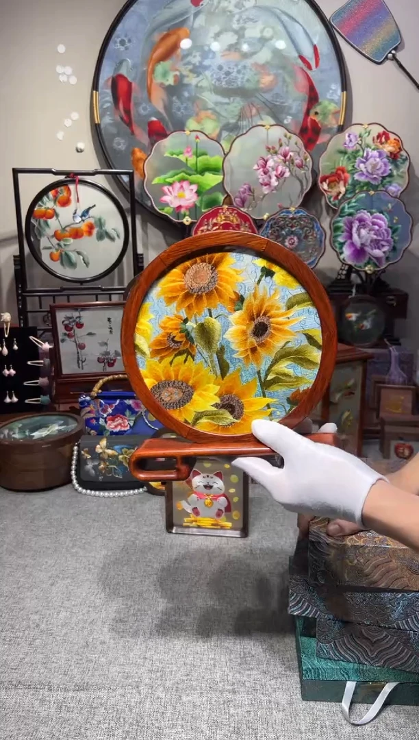 织绣纯手工苏绣双面绣