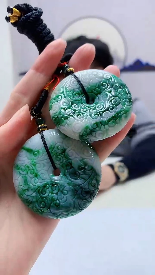 定制翡翠未镶嵌5060zm-毛货挂件156