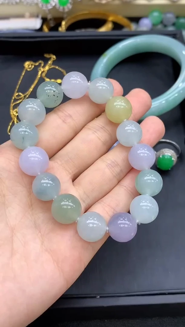 未镶嵌手串翡翠593-中国好珍宝